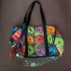 Dolls Kill - transparent flower duffel bag
